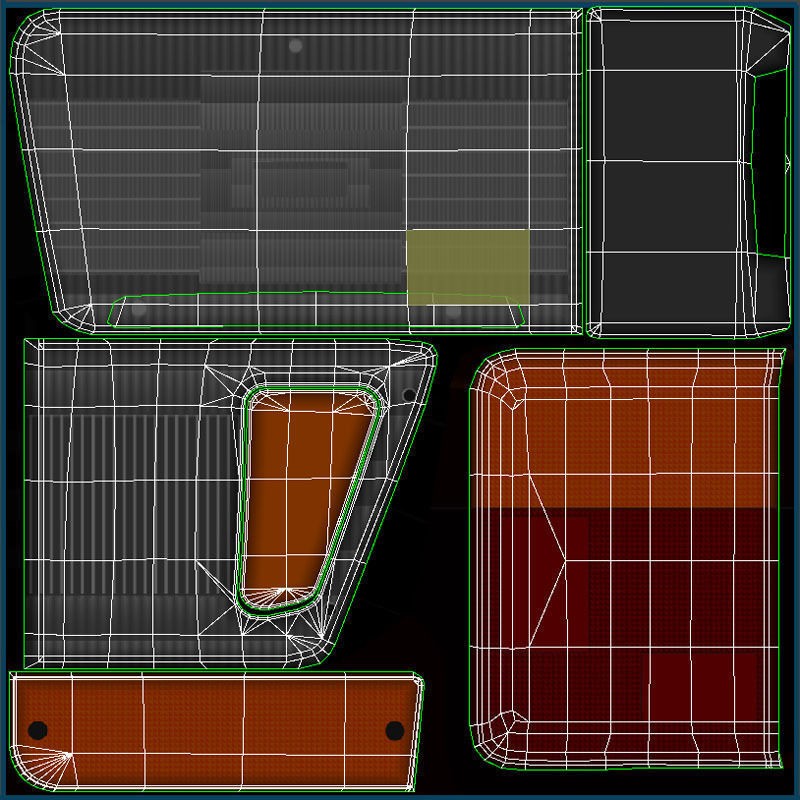 1990 Toyota 4Runner - Low-Poly Game-Ready 3D Model - View 46