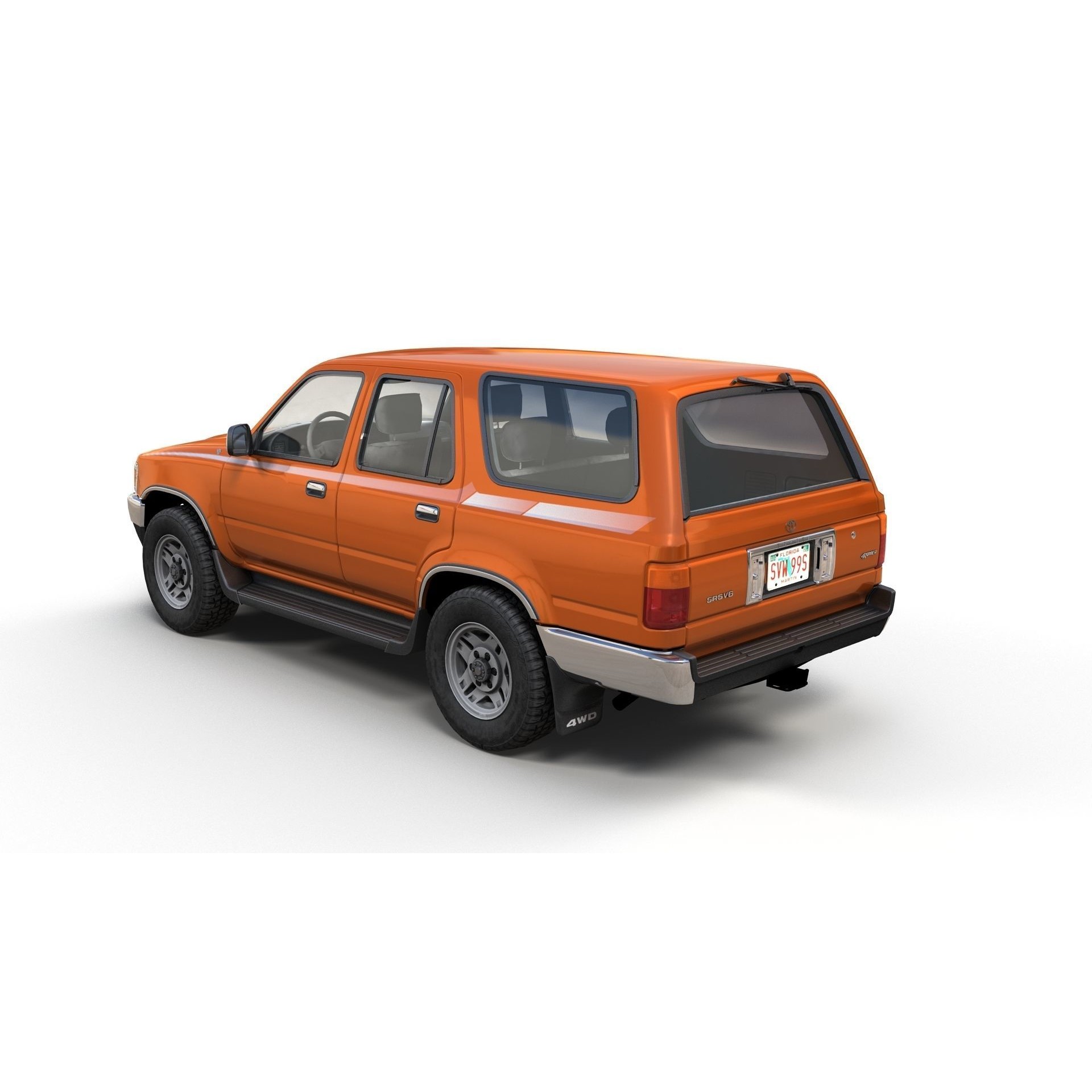 1990 Toyota 4Runner - Low-Poly Game-Ready 3D Model - View 6