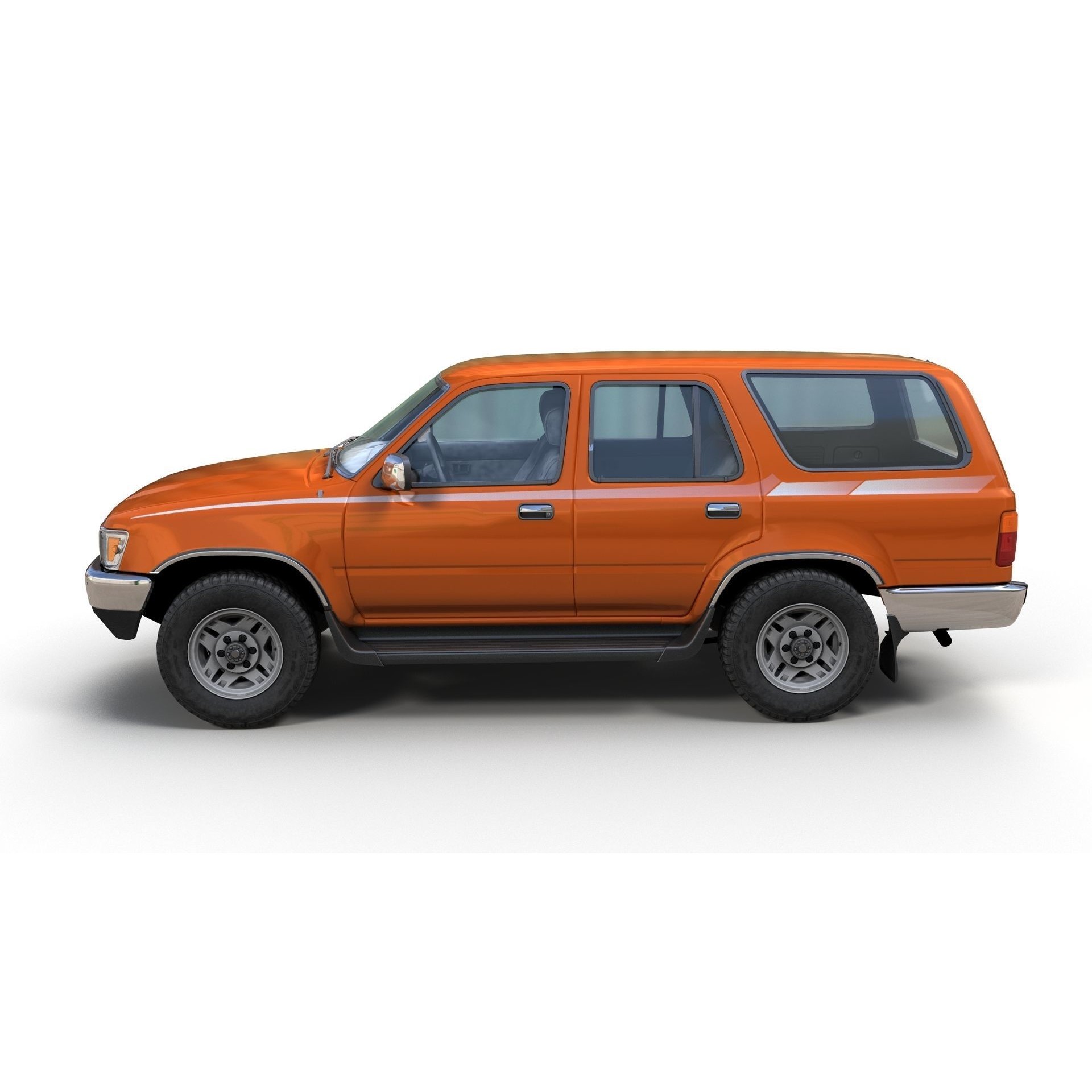 1990 Toyota 4Runner - Low-Poly Game-Ready 3D Model - View 7