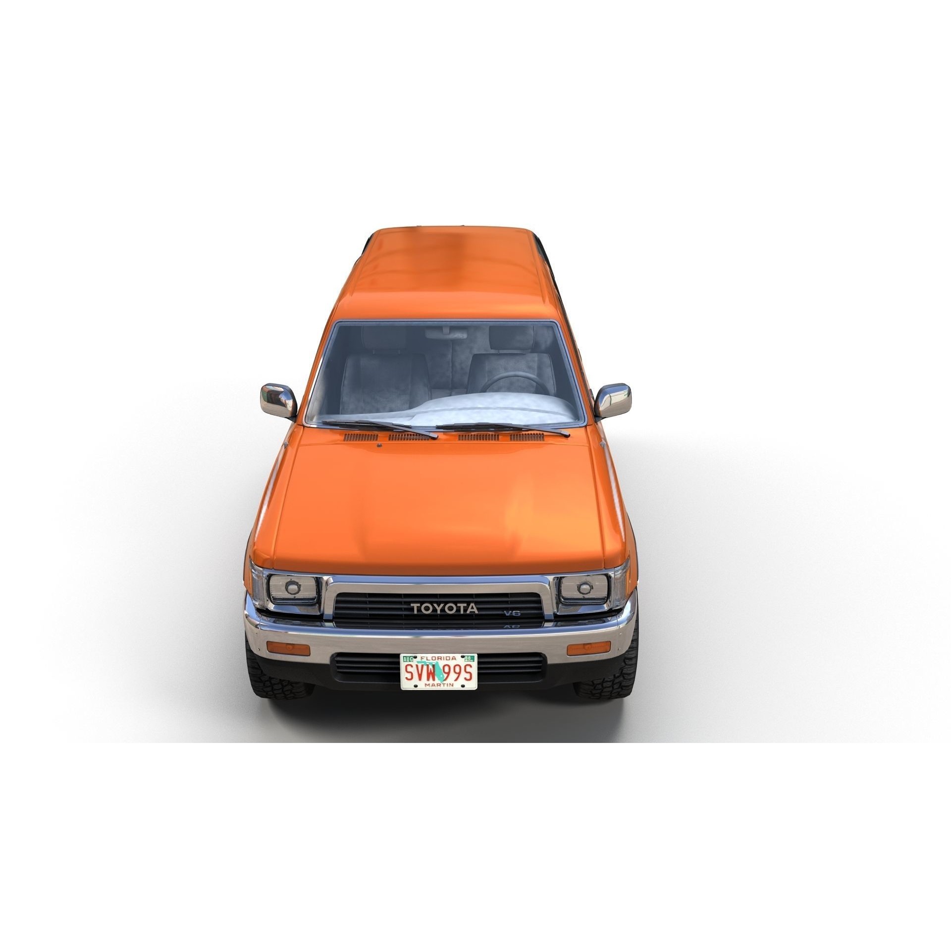 1990 Toyota 4Runner - Low-Poly Game-Ready 3D Model - View 9