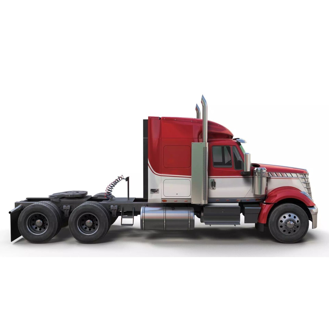 International LoneStar Fuel Trailer 3D Model – Low Poly Game Ready FBX - View 14
