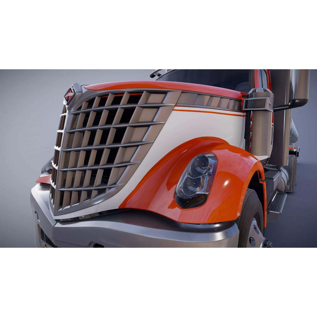 International LoneStar Fuel Trailer 3D Model – Low Poly Game Ready FBX - View 32