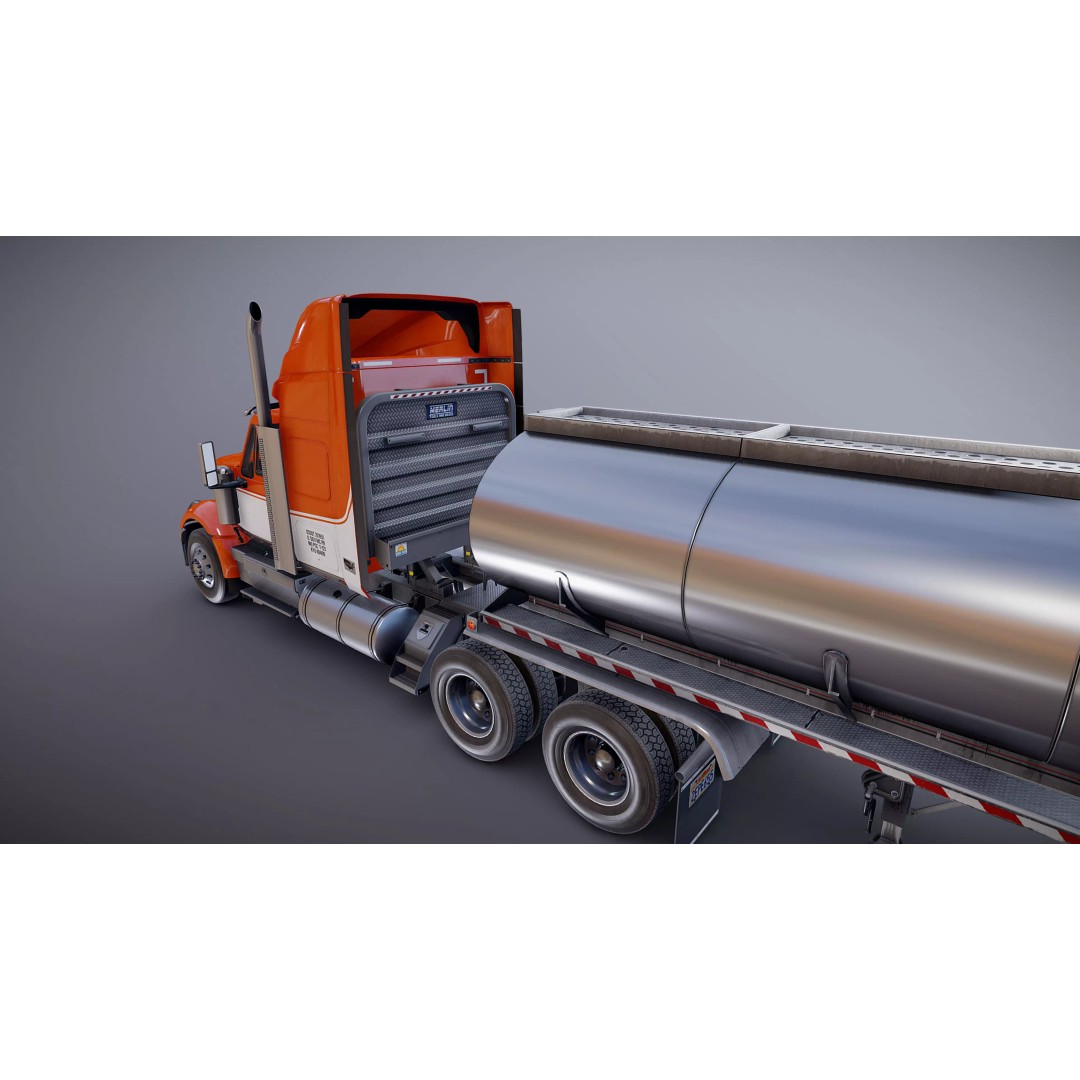 International LoneStar Fuel Trailer 3D Model – Low Poly Game Ready FBX - View 34