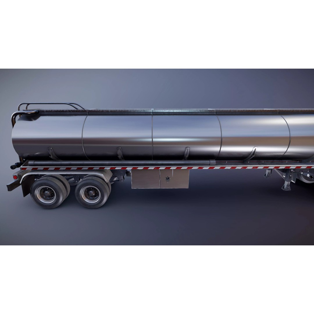 International LoneStar Fuel Trailer 3D Model – Low Poly Game Ready FBX - View 36
