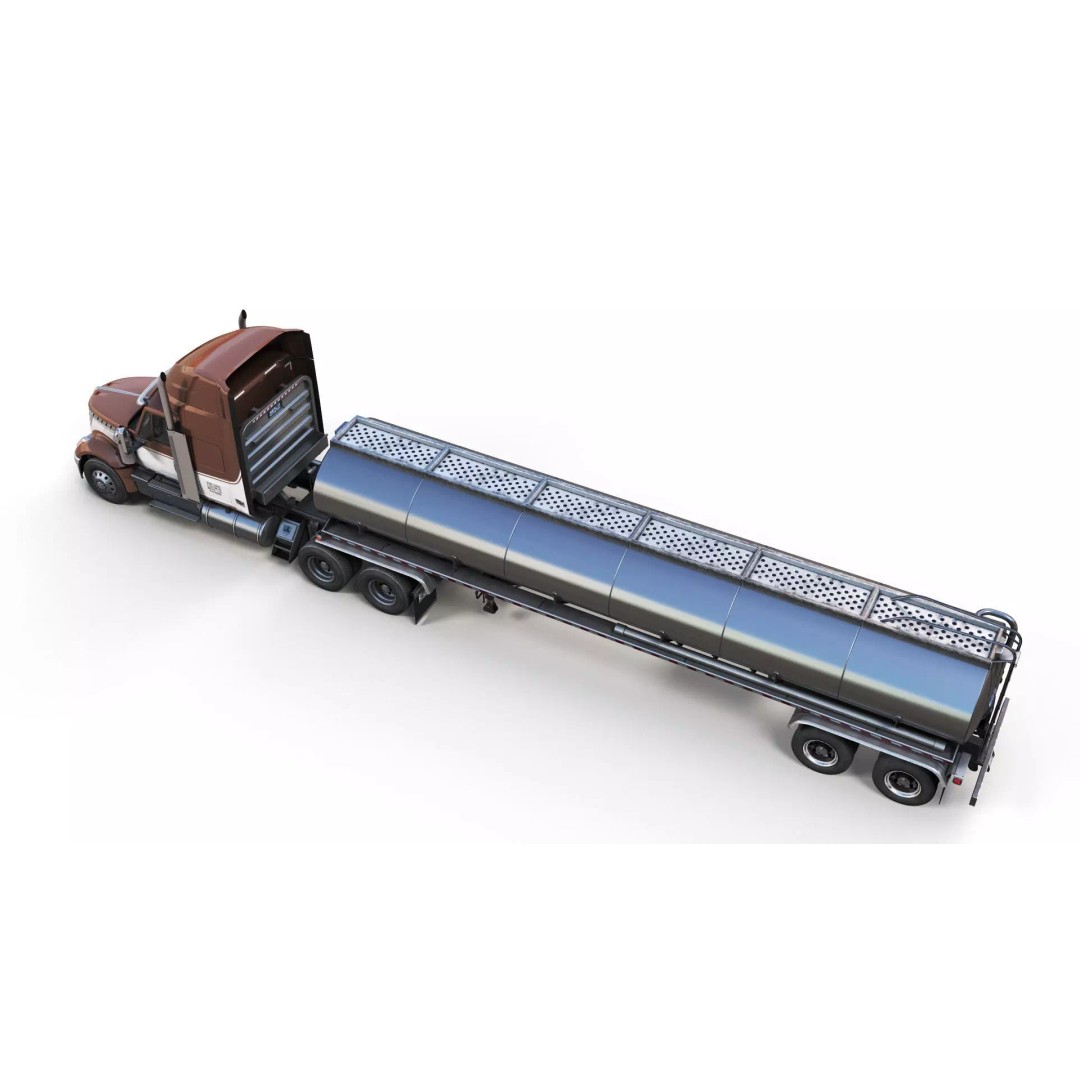 International LoneStar Fuel Trailer 3D Model – Low Poly Game Ready FBX - View 6