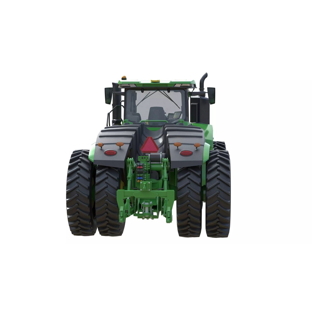 John Deere Tractor 3D Model – Low Poly Game Asset, Blender, FBX - View 17