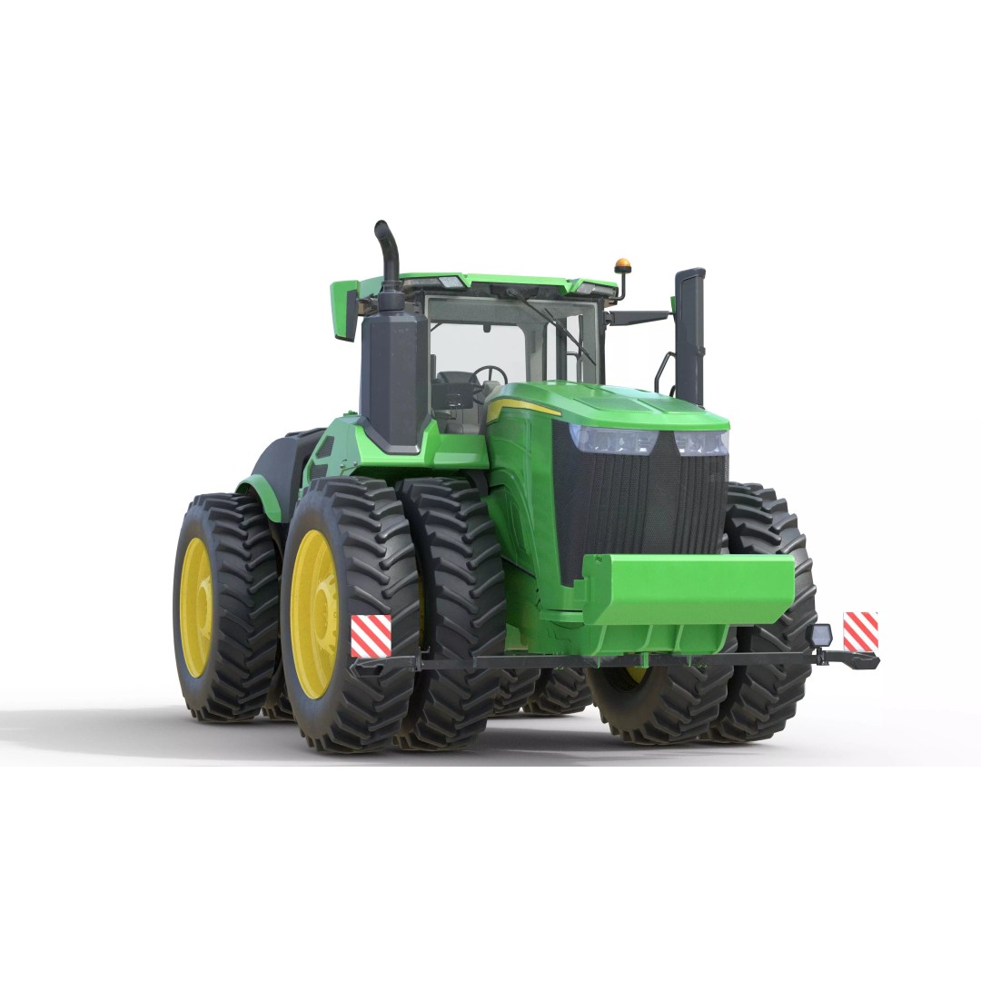 John Deere Tractor 3D Model – Low Poly Game Asset, Blender, FBX - View 18