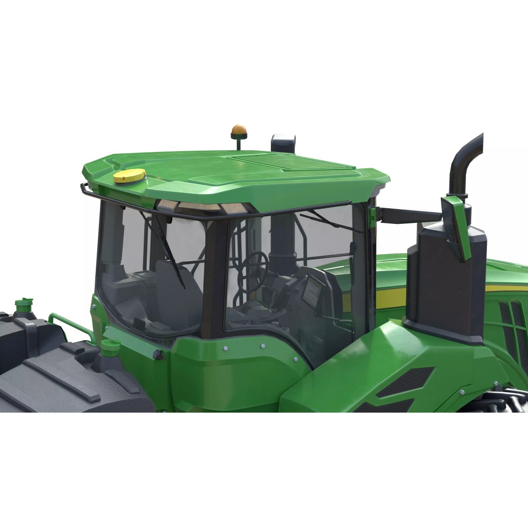 John Deere Tractor 3D Model – Low Poly Game Asset, Blender, FBX - View 21