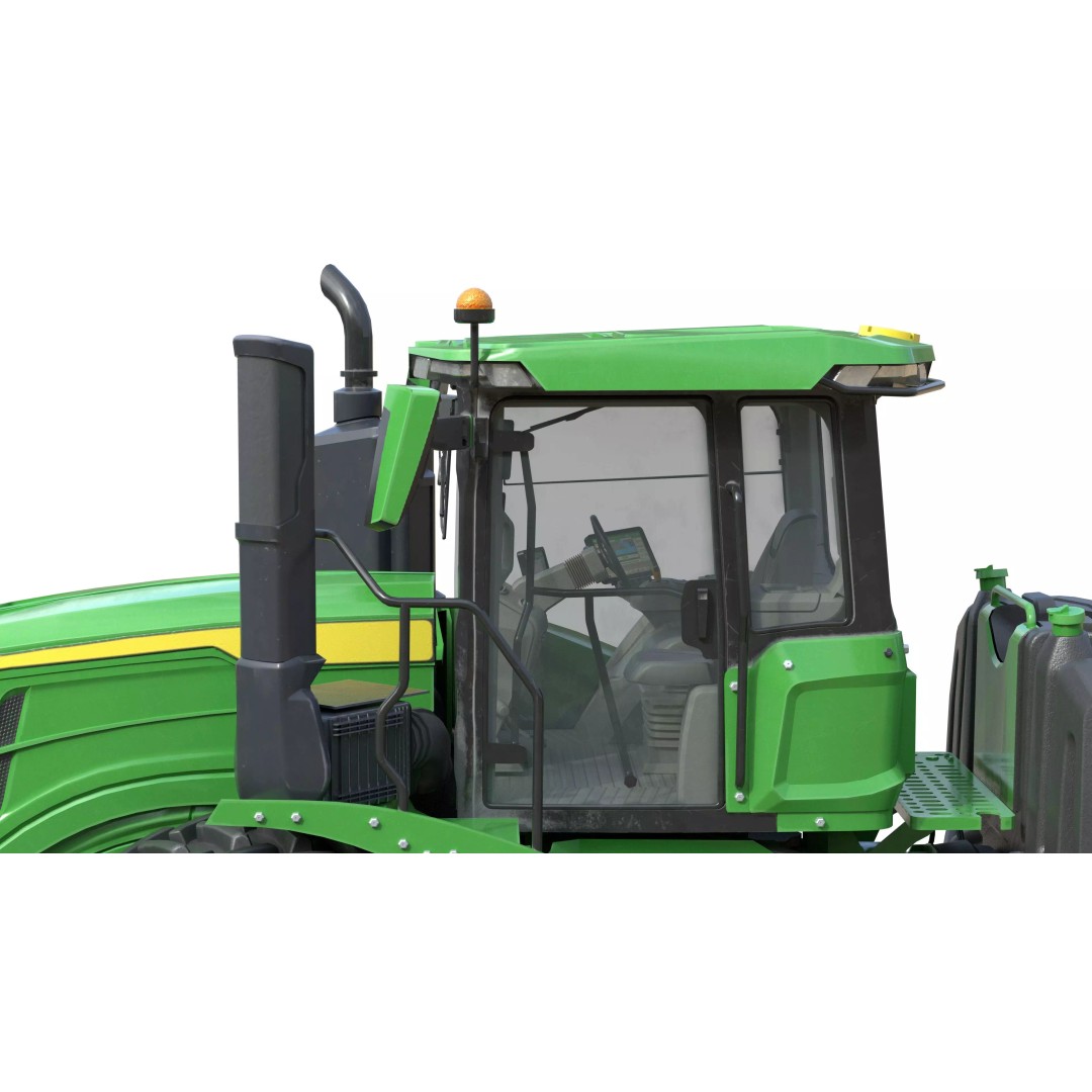 John Deere Tractor 3D Model – Low Poly Game Asset, Blender, FBX - View 8