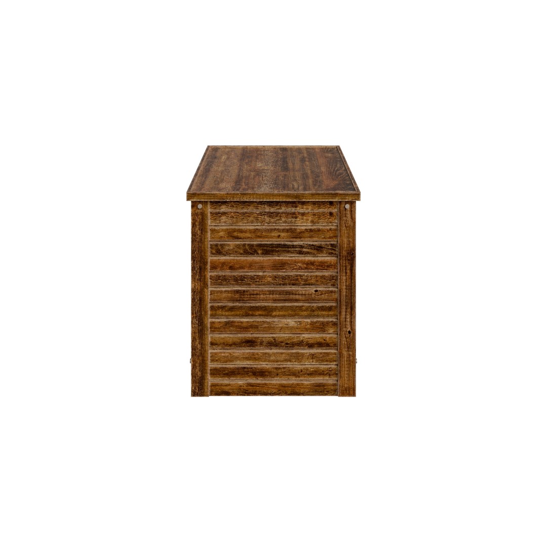 Medium Dog Crate 3D Model – Low Poly Furniture Style, FBX - View 3