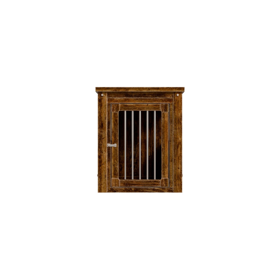 Medium Dog Crate 3D Model – Low Poly Furniture Style, FBX - View 8