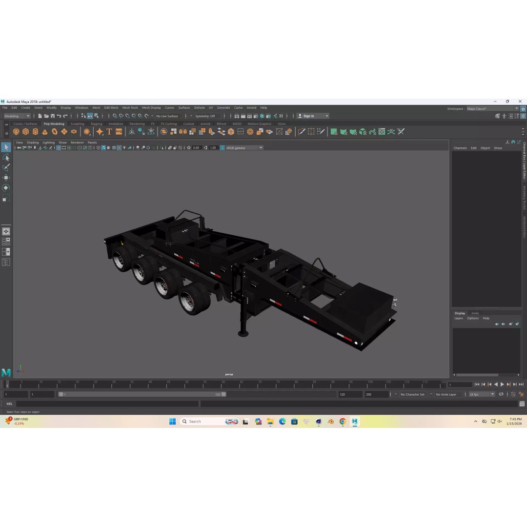 Nelson Pin N Go Trailer 3D Model – High Poly PBR Utility Asset, FBX, OBJ - View 14
