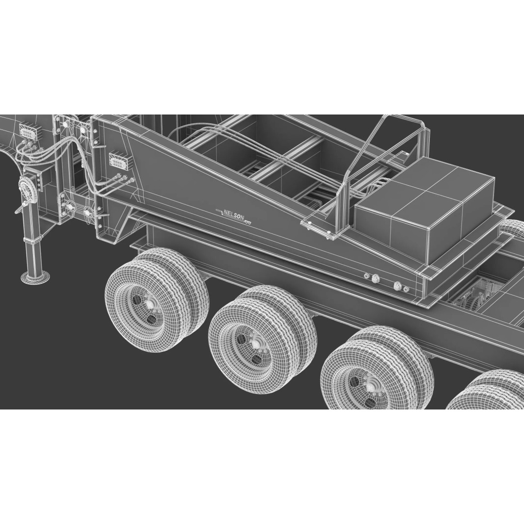 Nelson Pin N Go Trailer 3D Model – High Poly PBR Utility Asset, FBX, OBJ - View 24