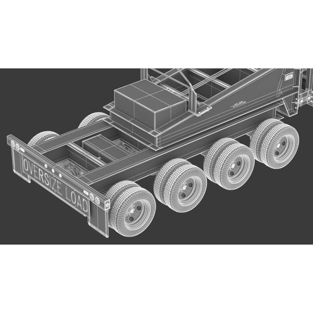 Nelson Pin N Go Trailer 3D Model – High Poly PBR Utility Asset, FBX, OBJ - View 25