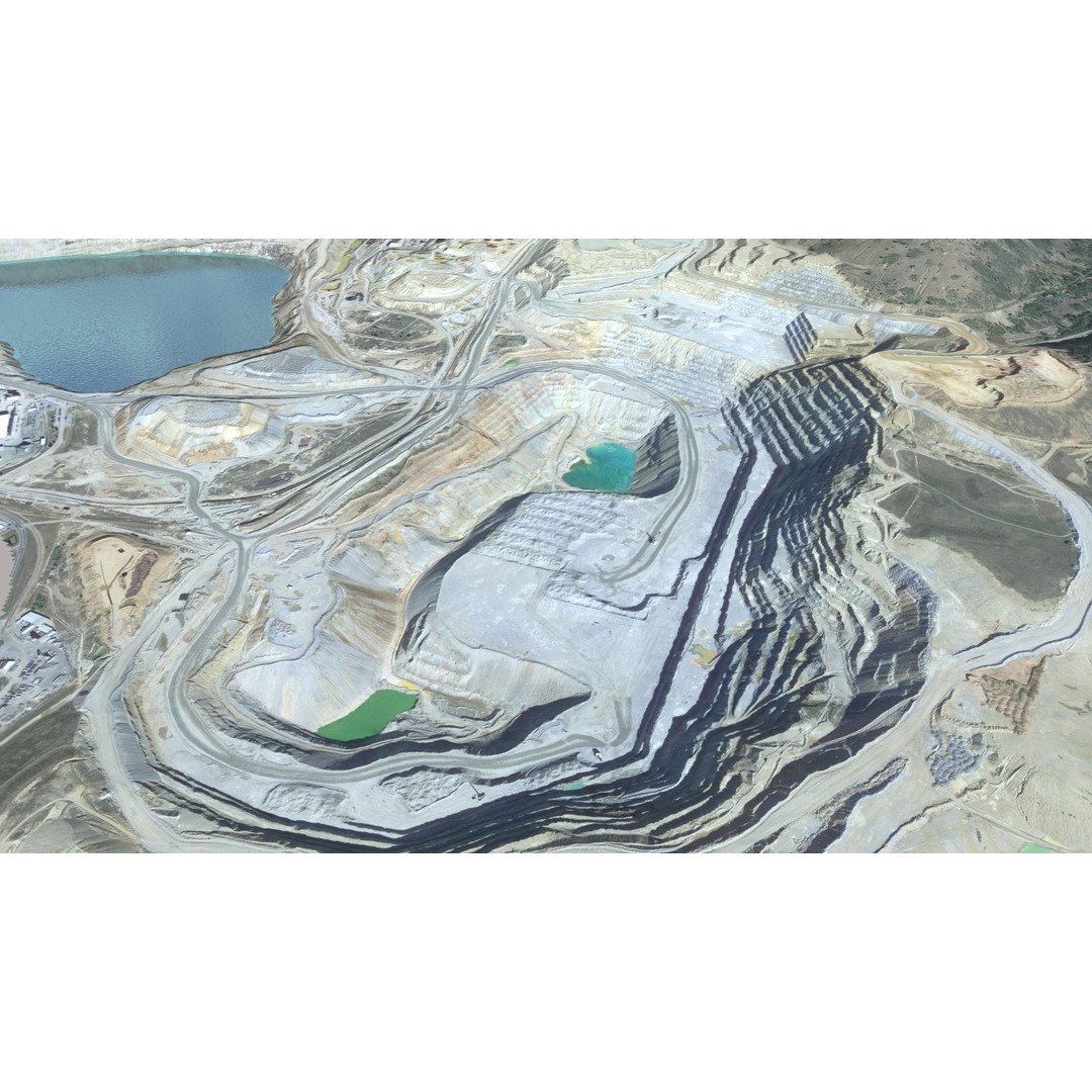 Opencast Mine Silver Bow Creek 3D Model – Low Poly PBR Asset, FBX/OBJ - View 7