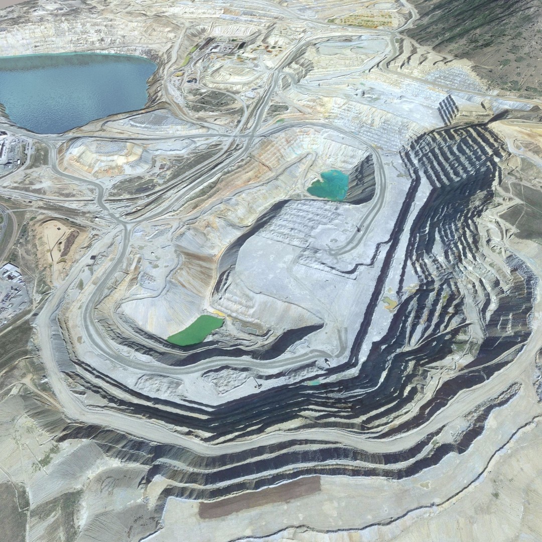Opencast Mine Silver Bow Creek 3D Model – Low Poly PBR Asset, FBX/OBJ - View 8