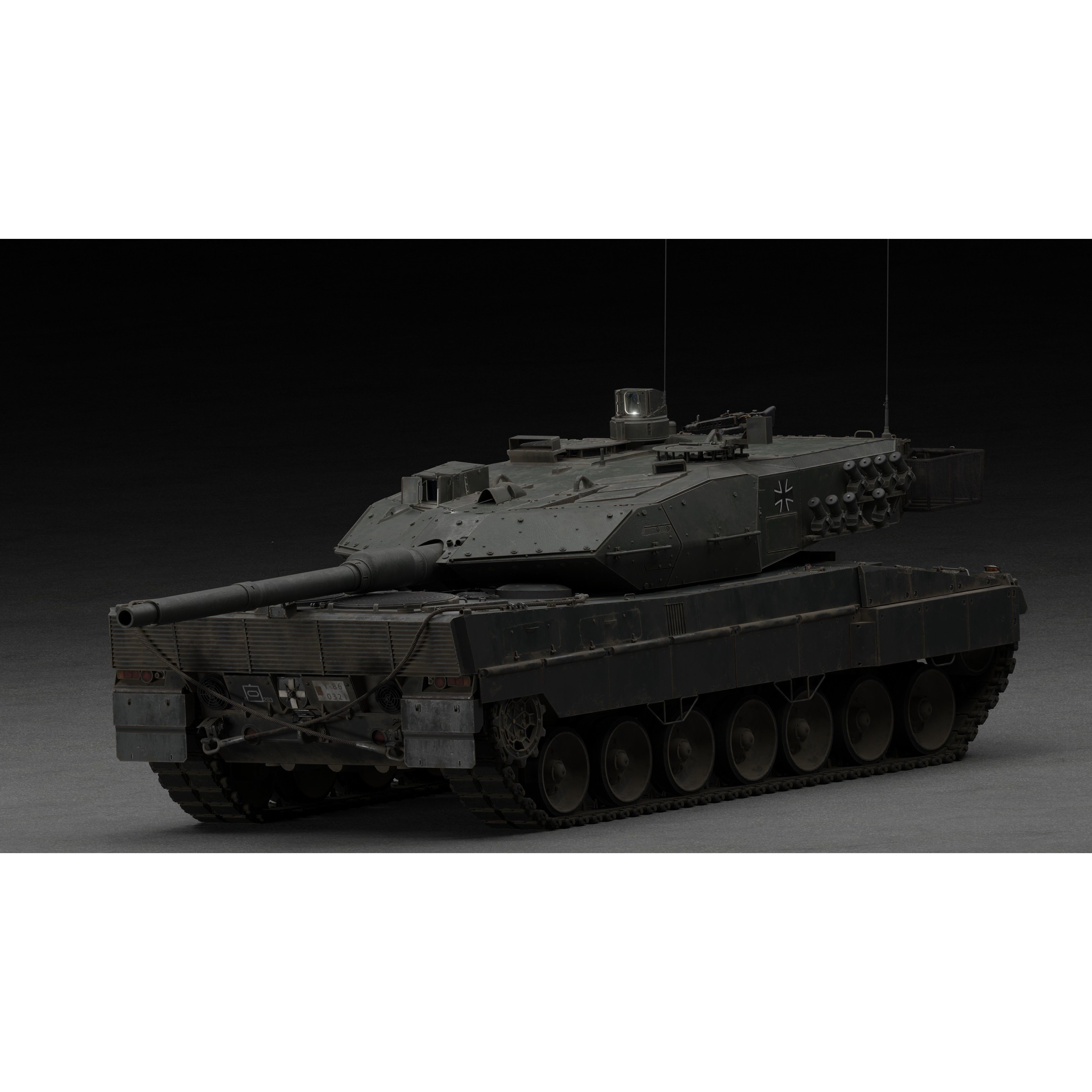 Leopard 2A6 Tank - Game-Ready 3D Model - View 11