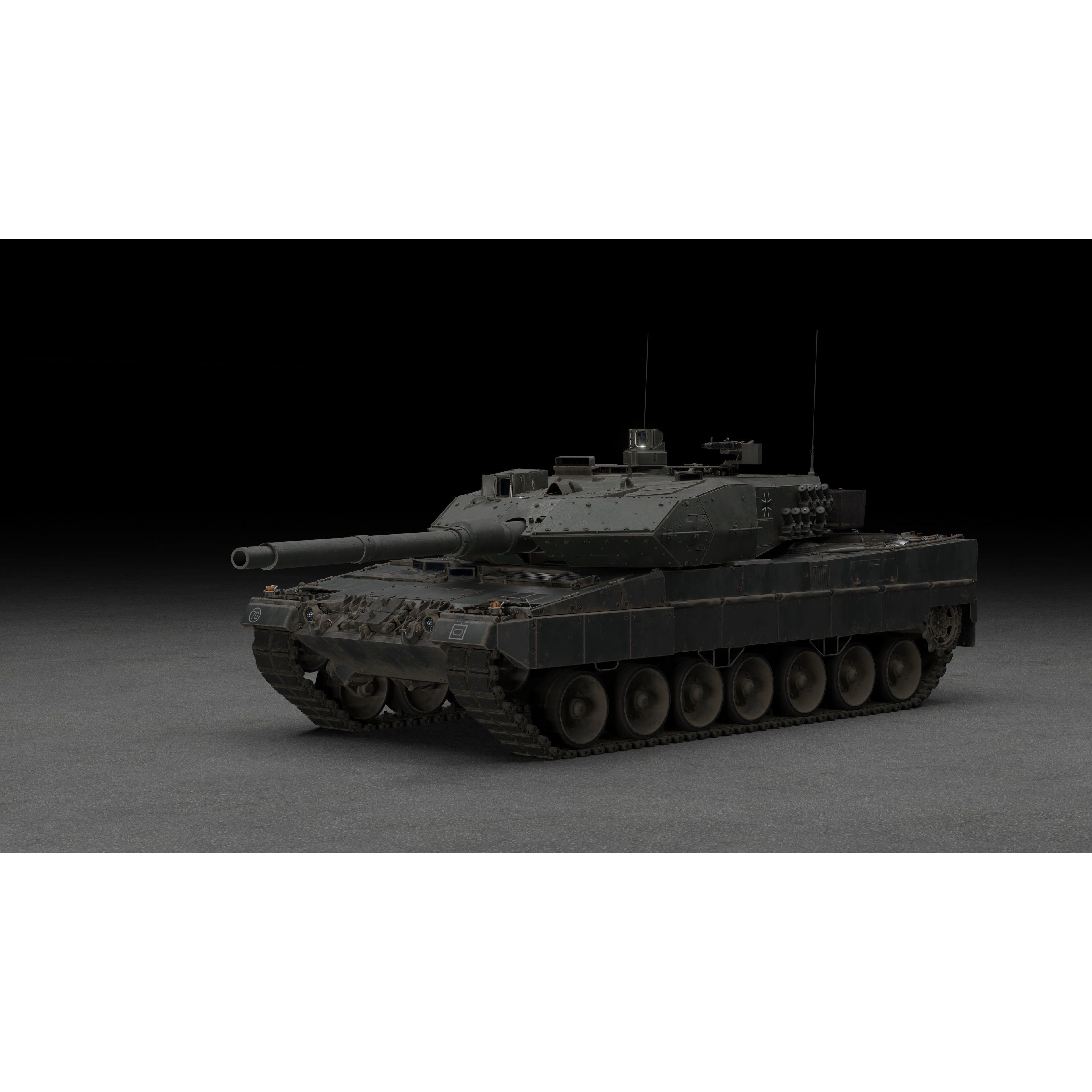 Leopard 2A6 Tank - Game-Ready 3D Model - View 16