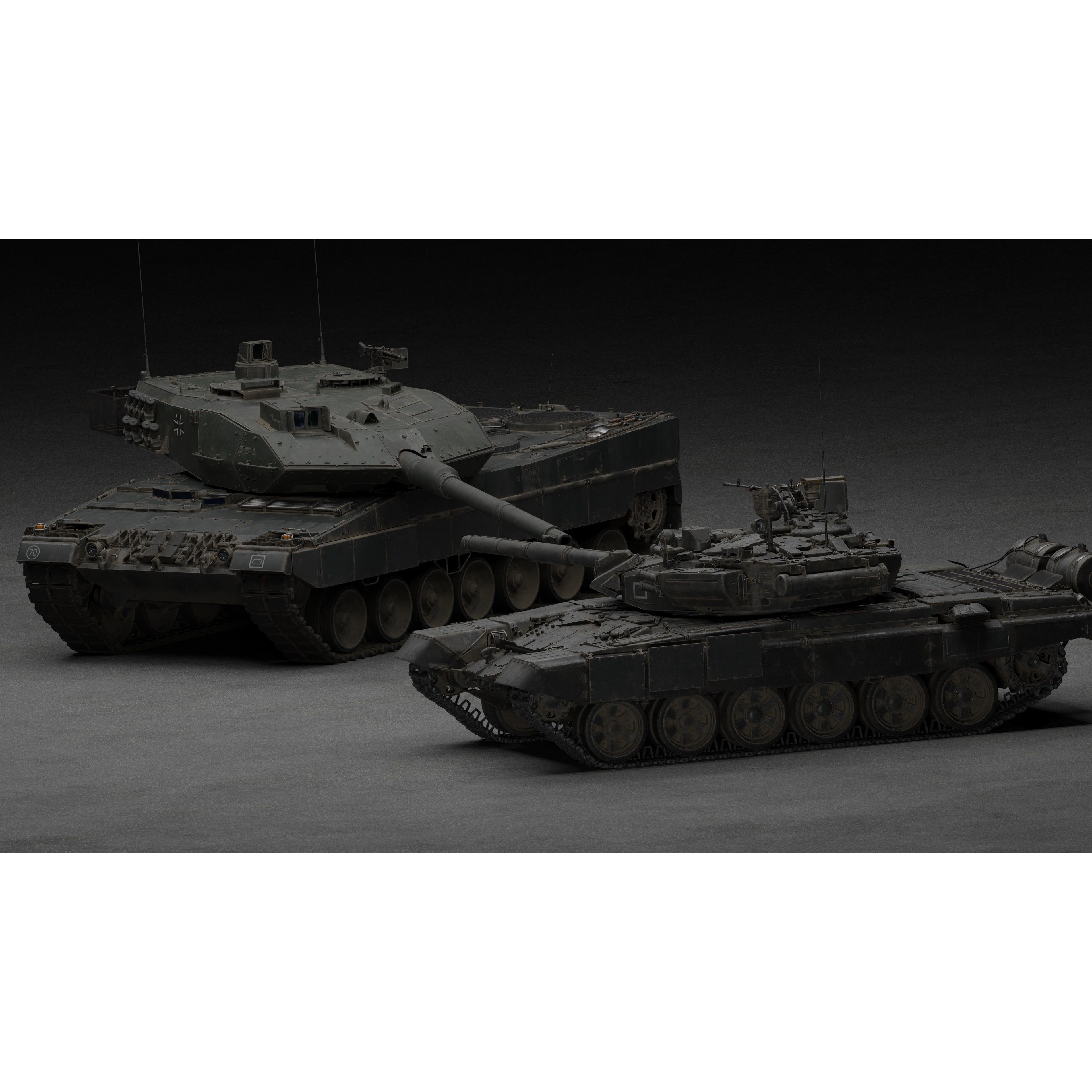 Leopard 2A6 Tank - Game-Ready 3D Model - View 18