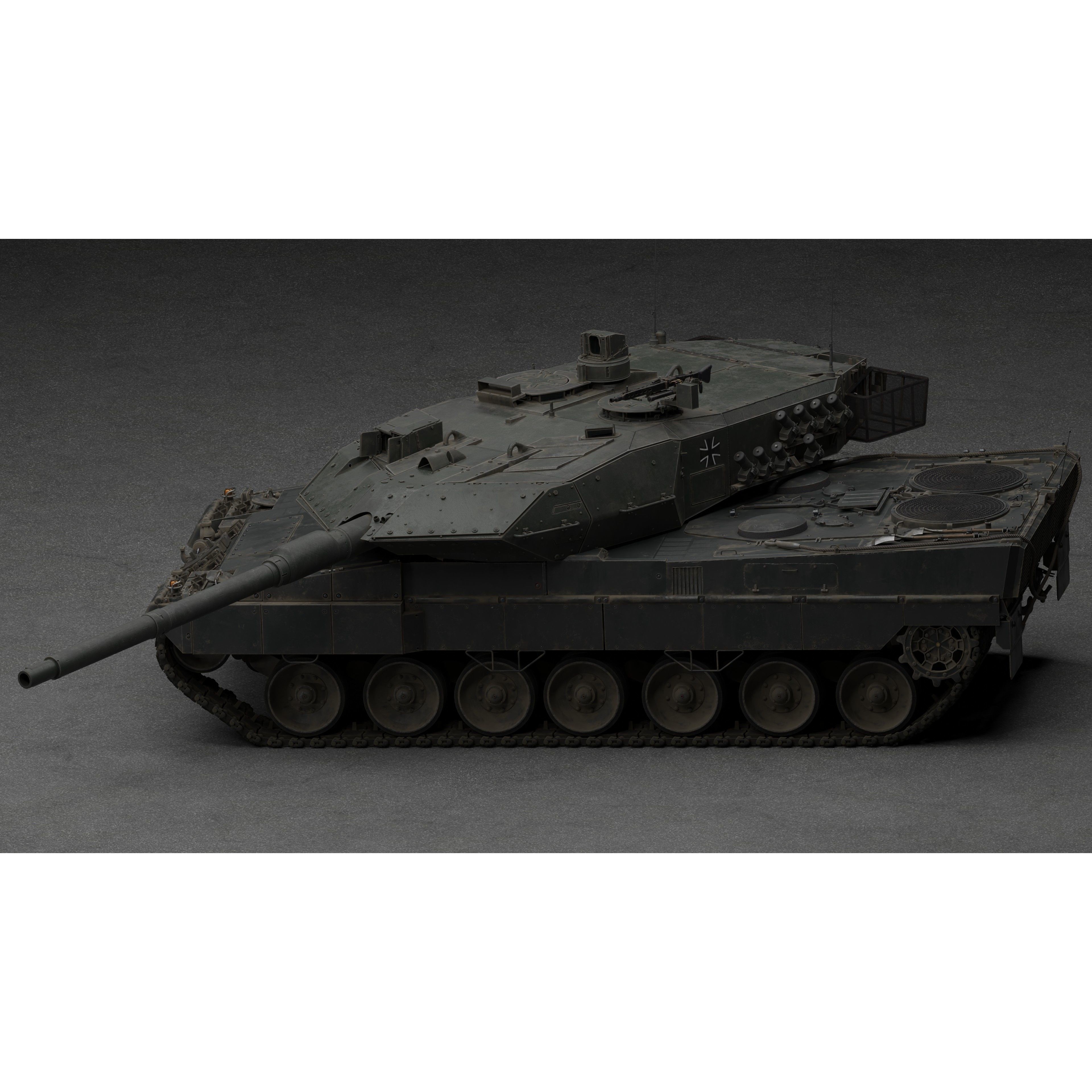 Leopard 2A6 Tank - Game-Ready 3D Model - View 19