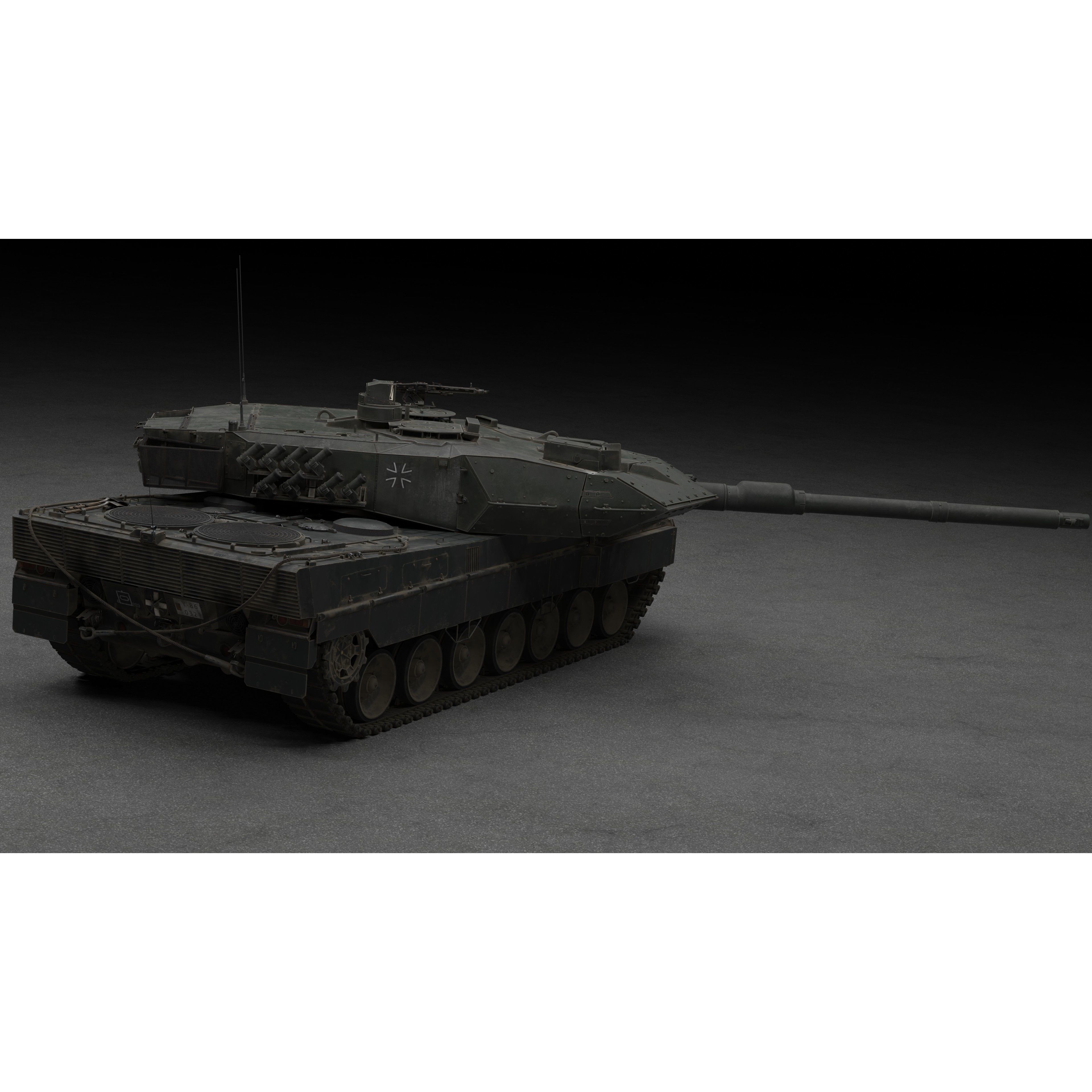 Leopard 2A6 Tank - Game-Ready 3D Model - View 21