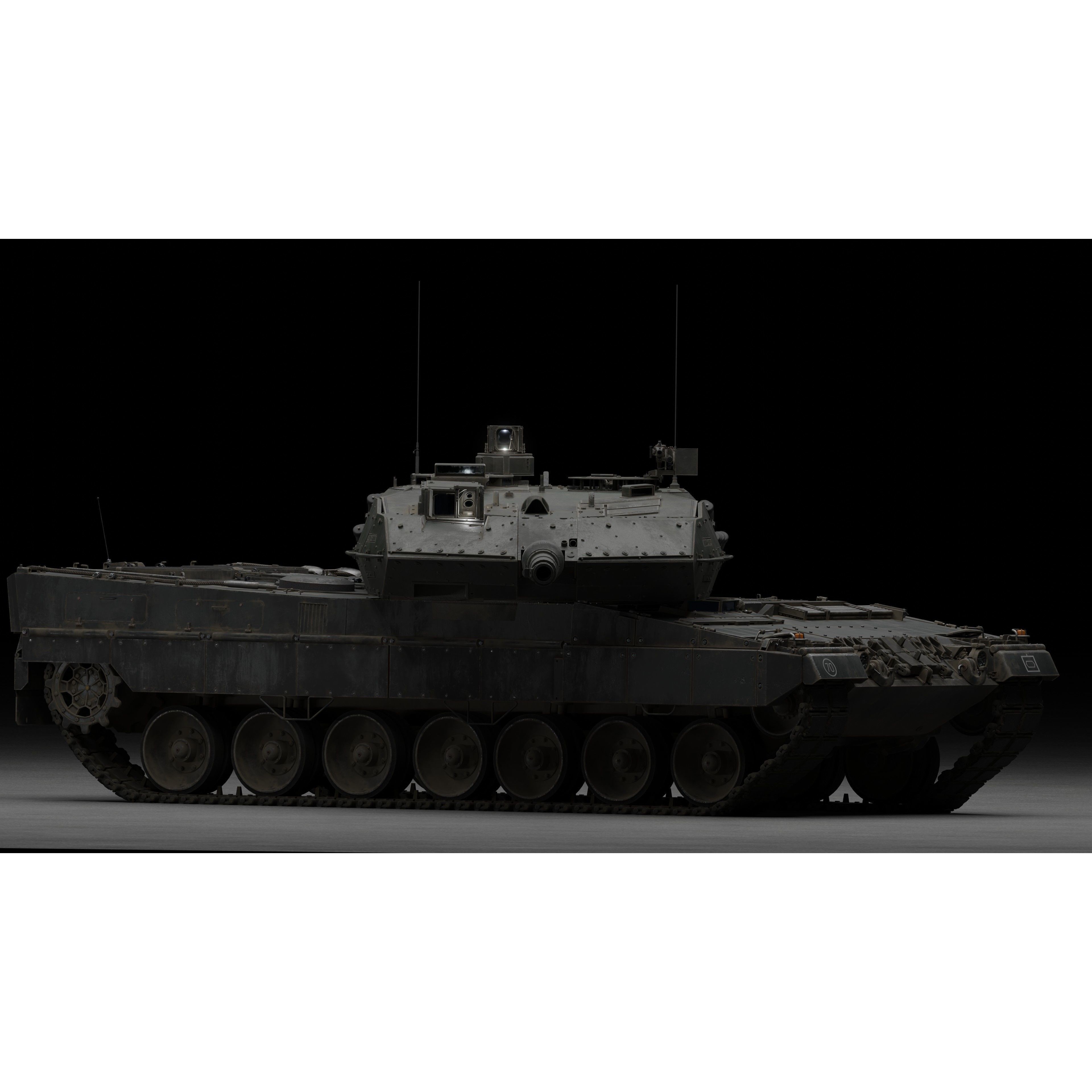Leopard 2A6 Tank - Game-Ready 3D Model - View 22
