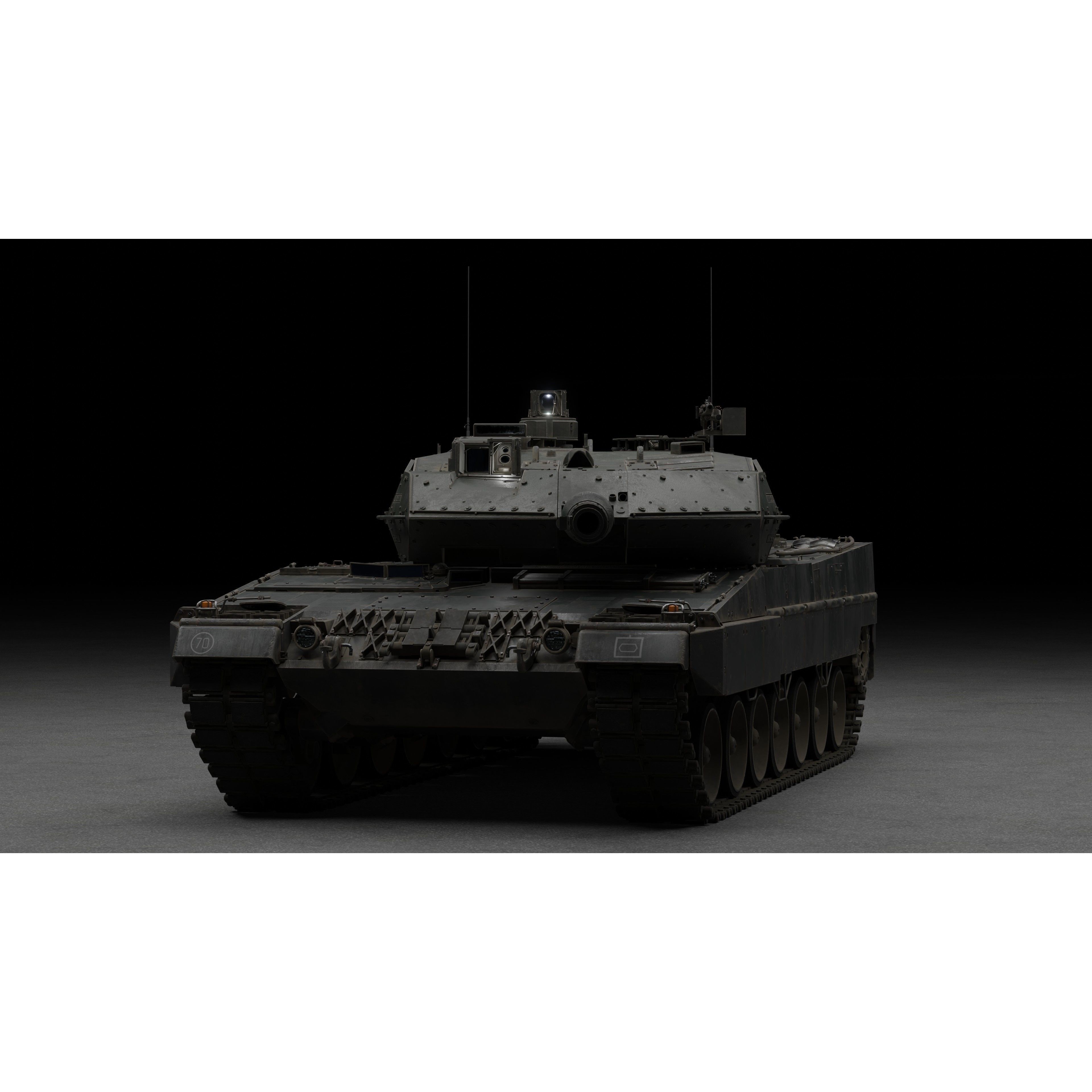 Leopard 2A6 Tank - Game-Ready 3D Model - View 5