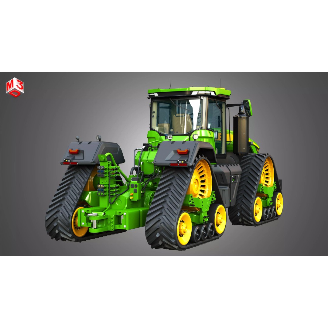 9RX 830 Articulated Tractor 3D Model – High Poly, PBR Textures, FBX - View 13