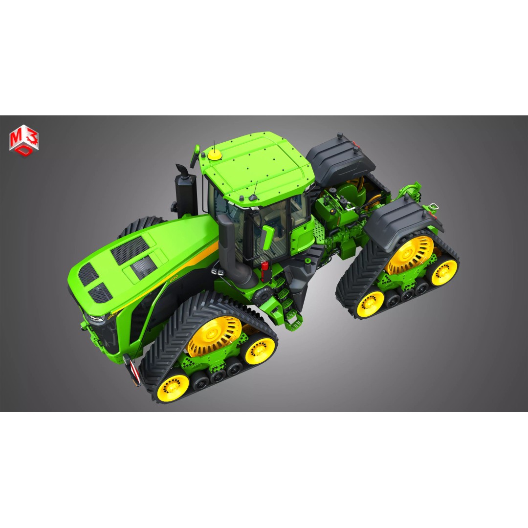 9RX 830 Articulated Tractor 3D Model – High Poly, PBR Textures, FBX - View 20