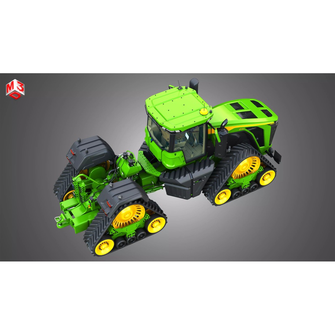 9RX 830 Articulated Tractor 3D Model – High Poly, PBR Textures, FBX - View 21