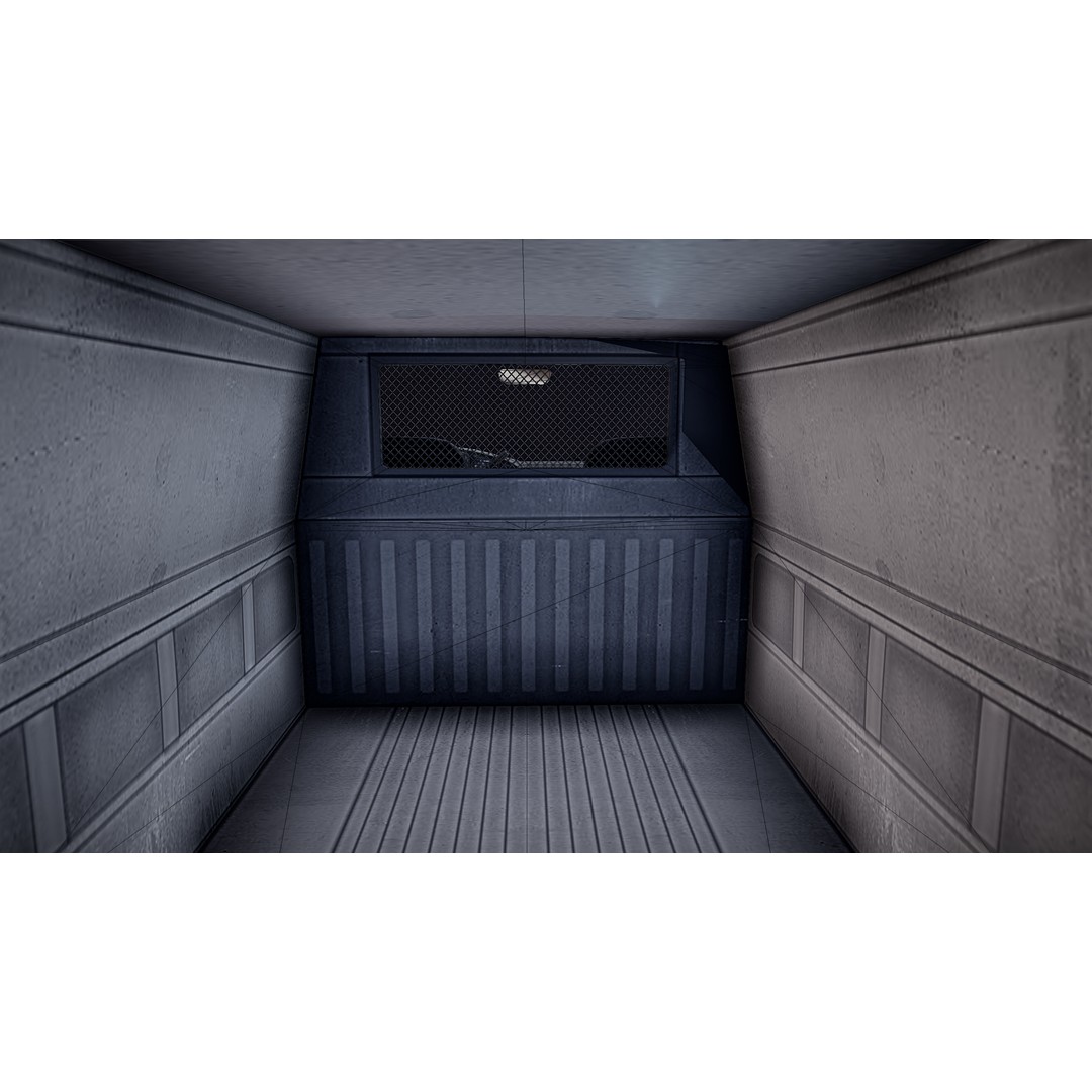 90s Industrial Van 3D Model – Low Poly Game Ready Asset, FBX - View 30