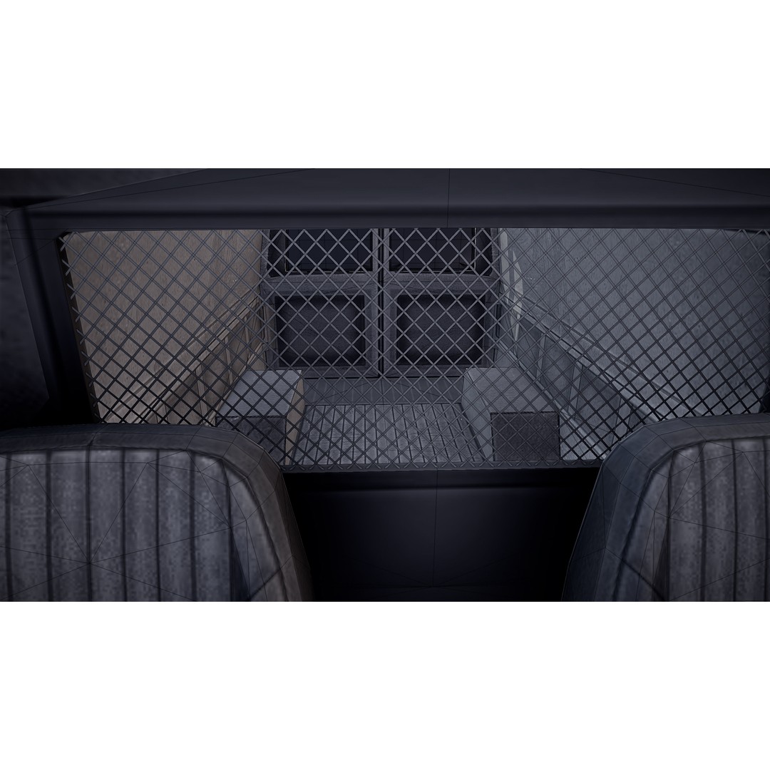 90s Industrial Van 3D Model – Low Poly Game Ready Asset, FBX - View 31