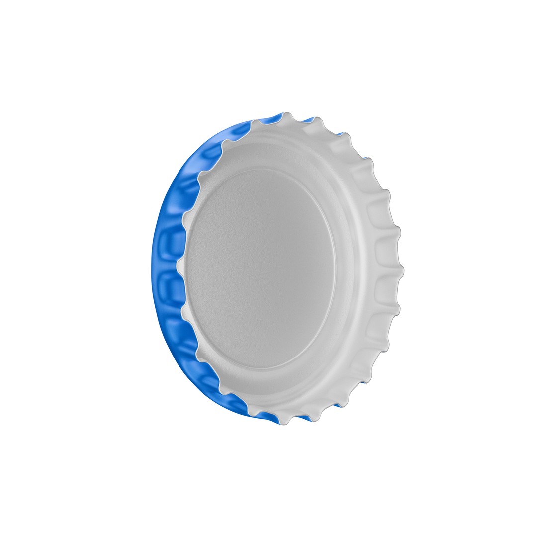 Pepsi Bottle Cap 3D Model – Low Poly Game Asset with PBR Textures - View 10