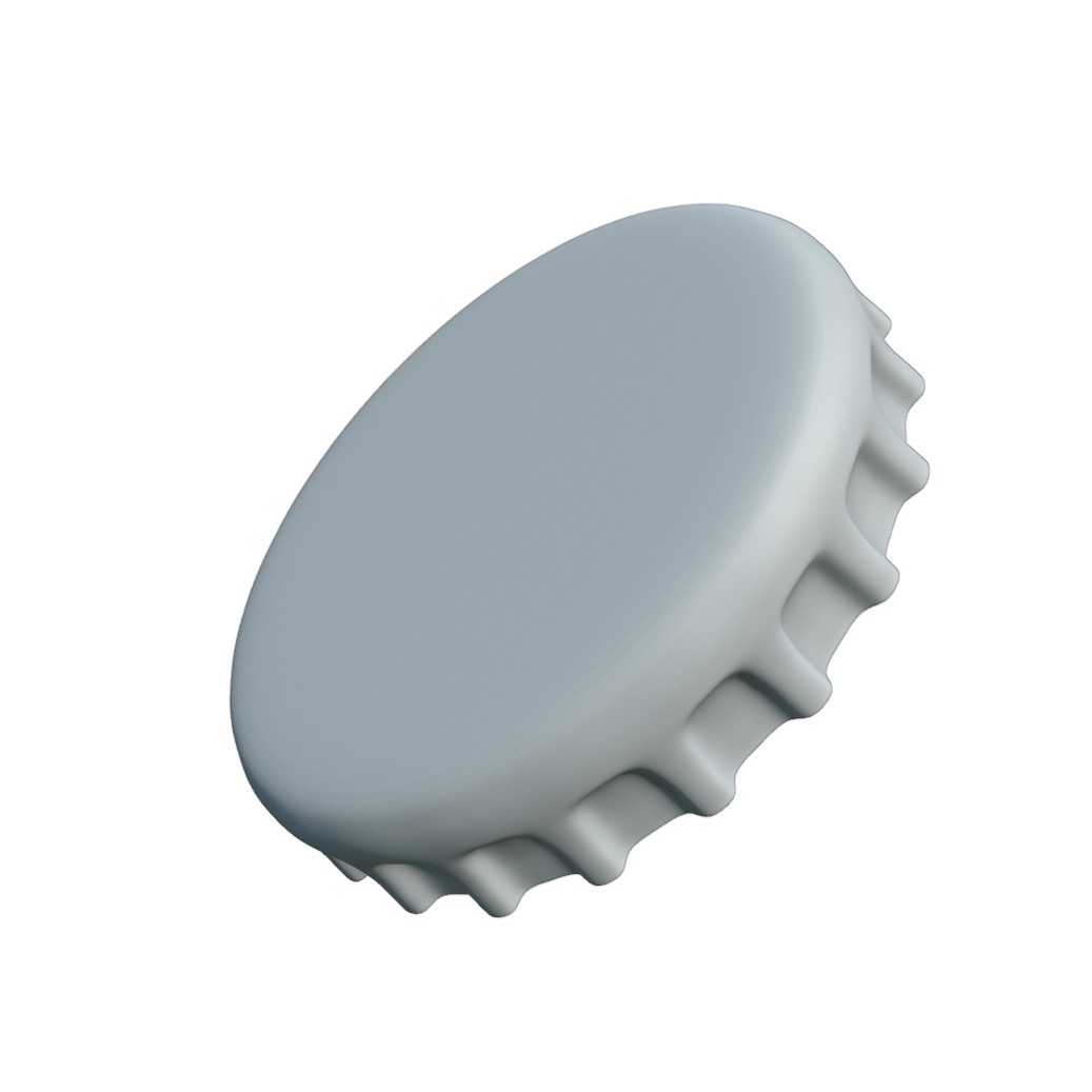 Pepsi Bottle Cap 3D Model – Low Poly Game Asset with PBR Textures - View 13