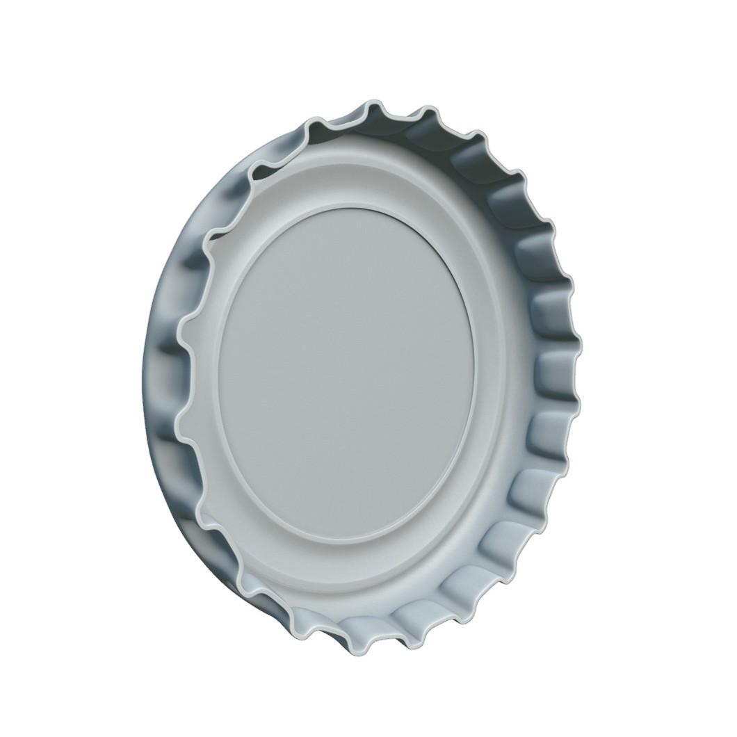 Pepsi Bottle Cap 3D Model – Low Poly Game Asset with PBR Textures - View 14