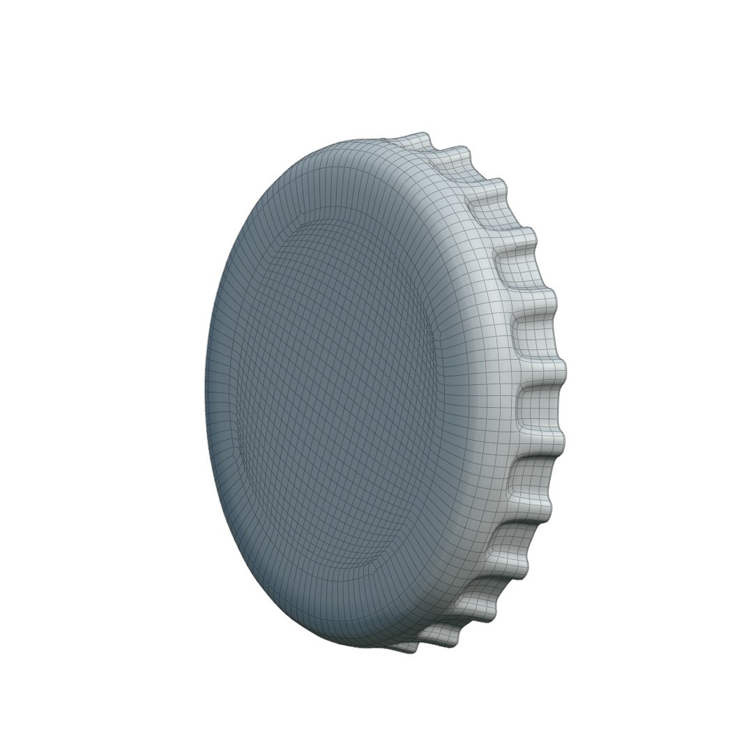 Pepsi Bottle Cap 3D Model – Low Poly Game Asset with PBR Textures - View 17