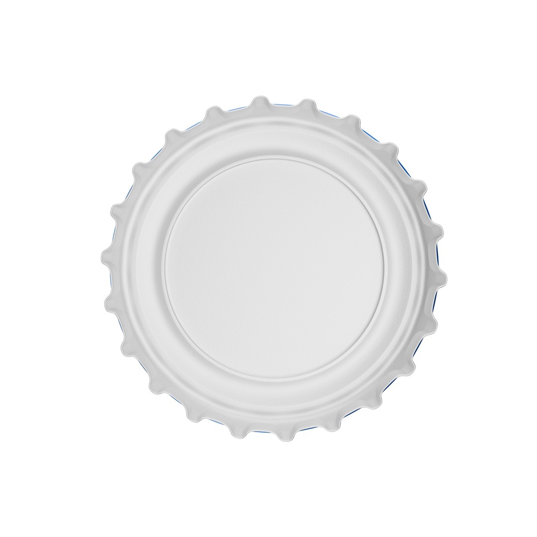 Pepsi Bottle Cap 3D Model – Low Poly Game Asset with PBR Textures - View 8