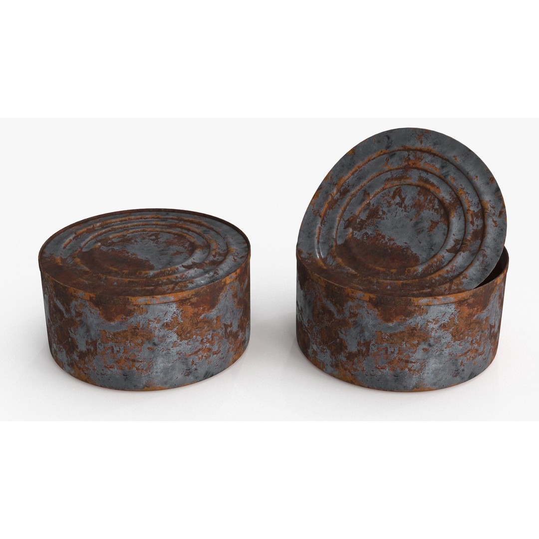 Tin Can 3D Model – Low Poly Realistic Food Asset, FBX - View 11