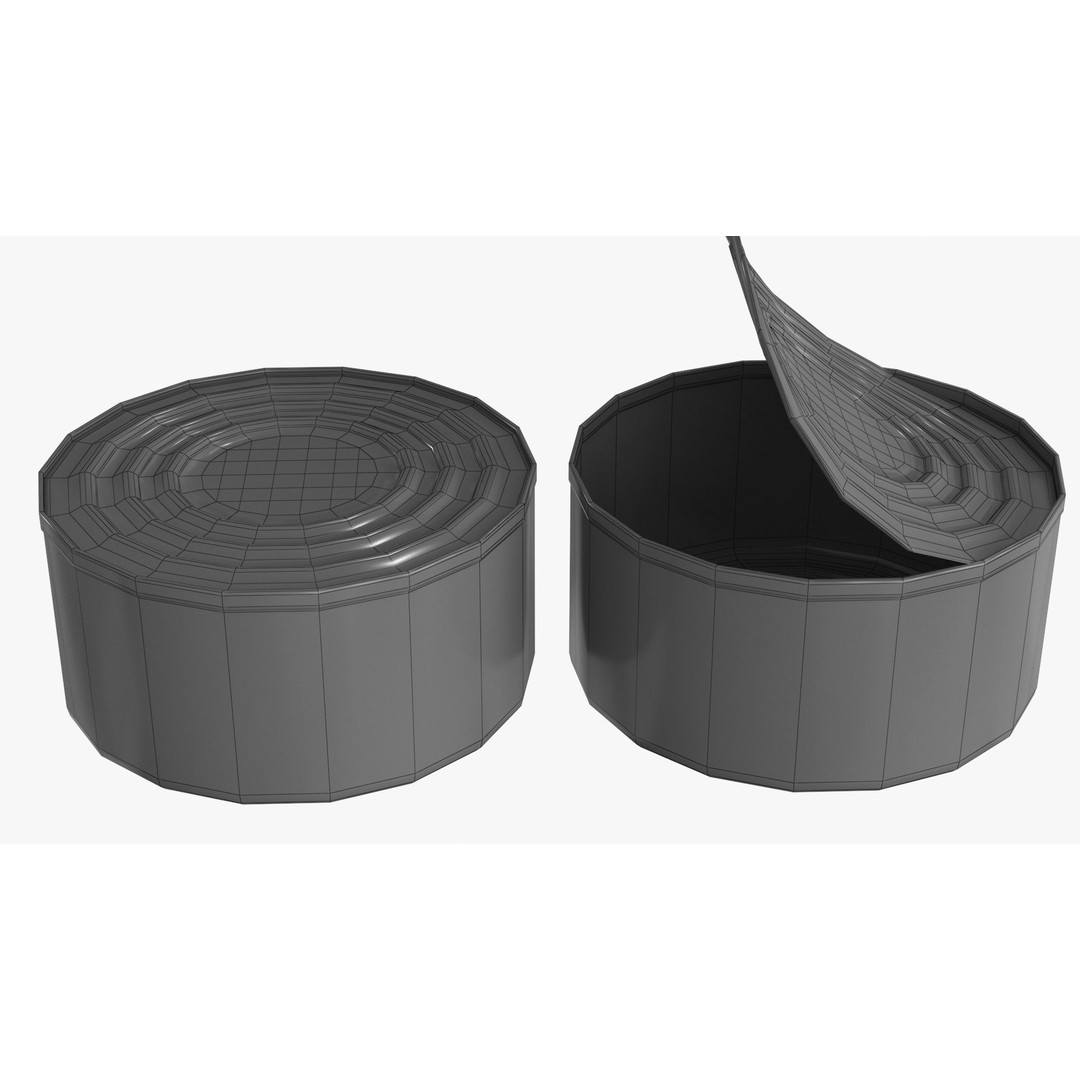 Tin Can 3D Model – Low Poly Realistic Food Asset, FBX - View 13