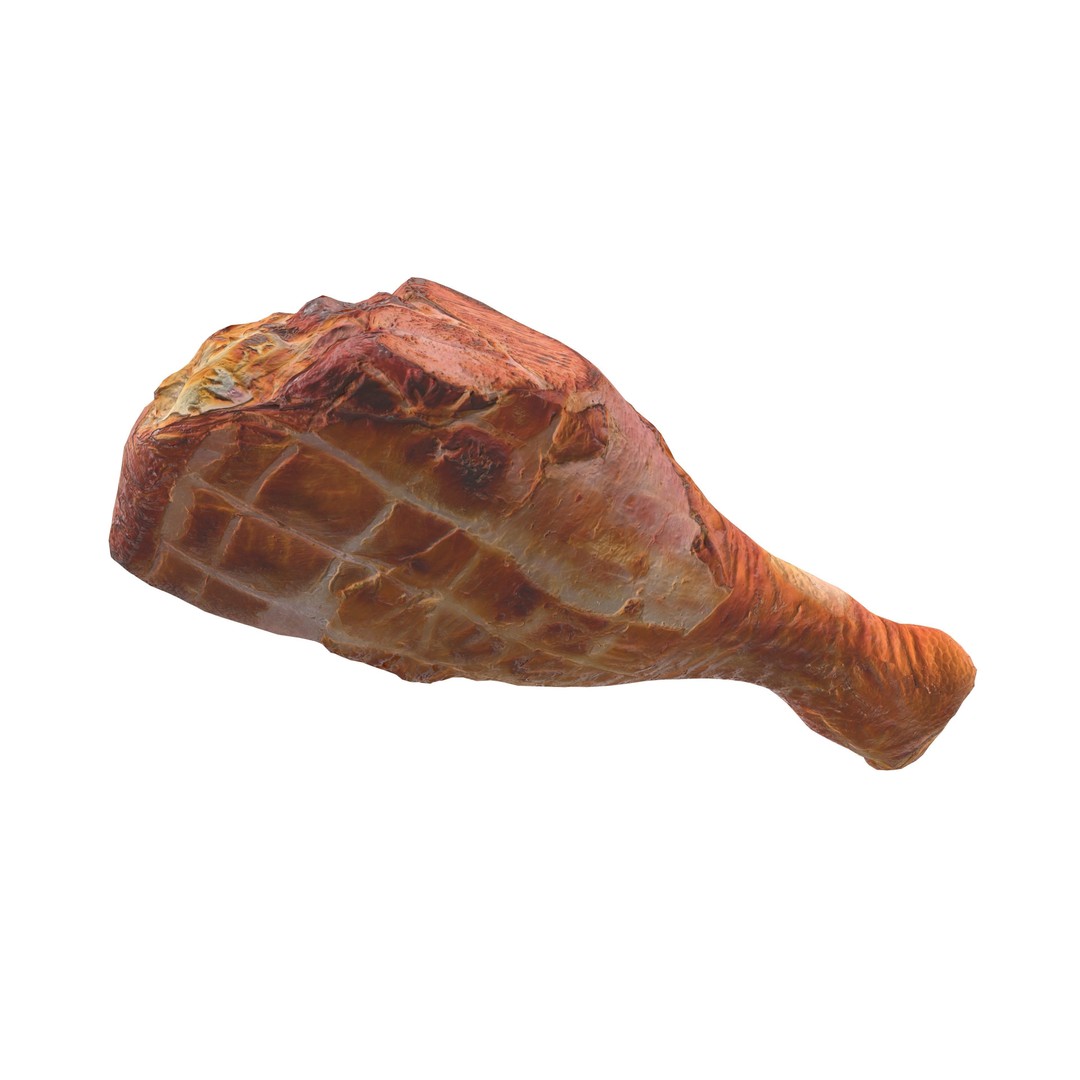 Grilled Chicken Leg Piece 3D Model – Low Poly PBR Game Asset, FBX - View 14