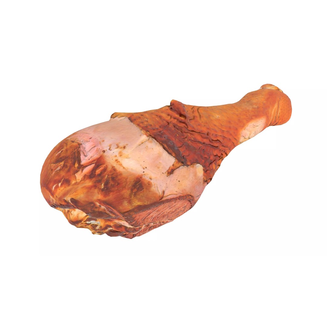 Grilled Chicken Leg Piece 3D Model – Low Poly PBR Game Asset, FBX - View 2