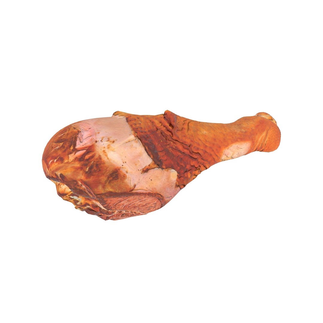 Grilled Chicken Leg Piece 3D Model – Low Poly PBR Game Asset, FBX - View 3