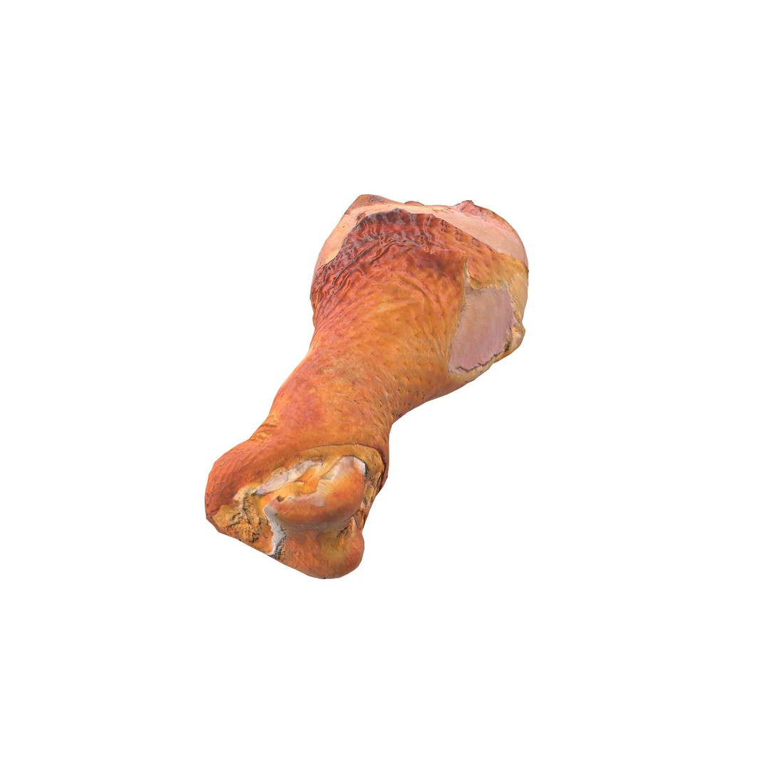 Grilled Chicken Leg Piece 3D Model – Low Poly PBR Game Asset, FBX - View 7