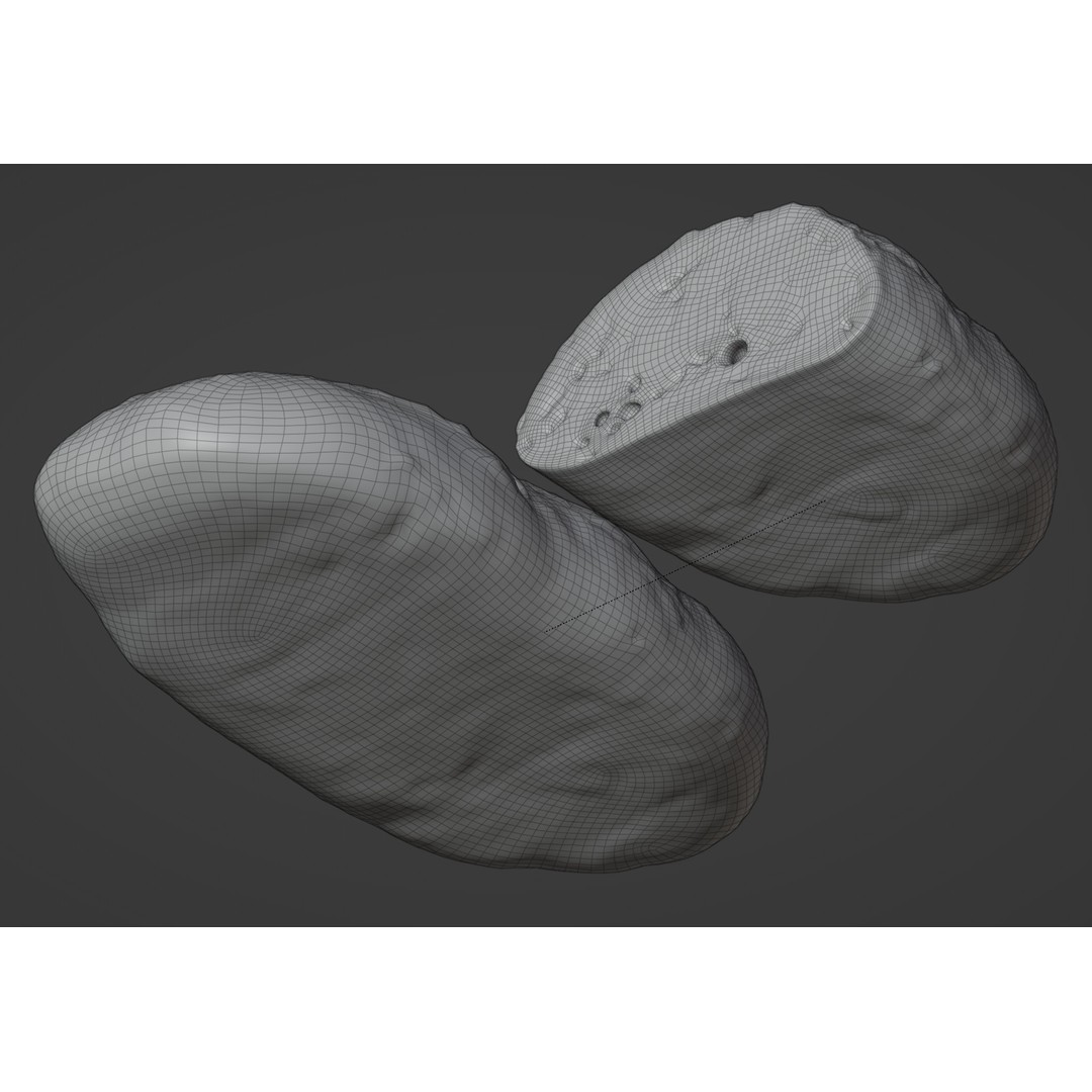 Multigrain Artisan Bread 3D Model – Low Poly PBR Asset, FBX & OBJ - View 12