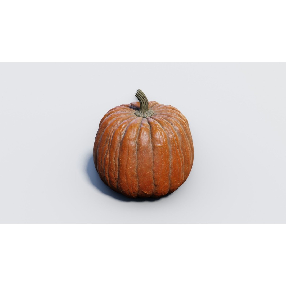 Realistic Pumpkin 3D Model – High Poly PBR Asset, OBJ & Blender