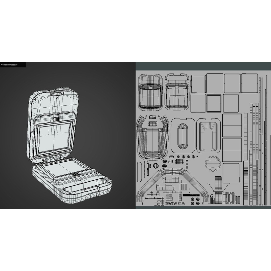 Waffle Machine 3D Model – Low Poly Game Ready Asset, FBX, OBJ - View 14