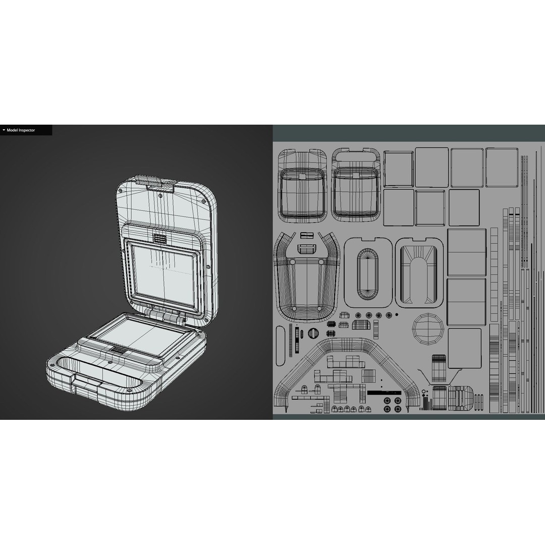 Waffle Machine 3D Model – Low Poly Game Ready Asset, FBX, OBJ - View 15