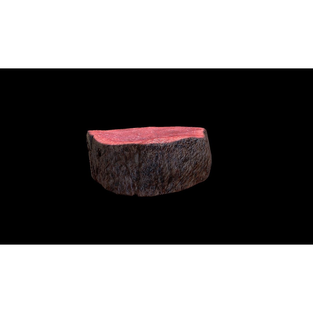 Beef Loin Medallion 3D Model – Low Poly Game Asset, FBX - View 4