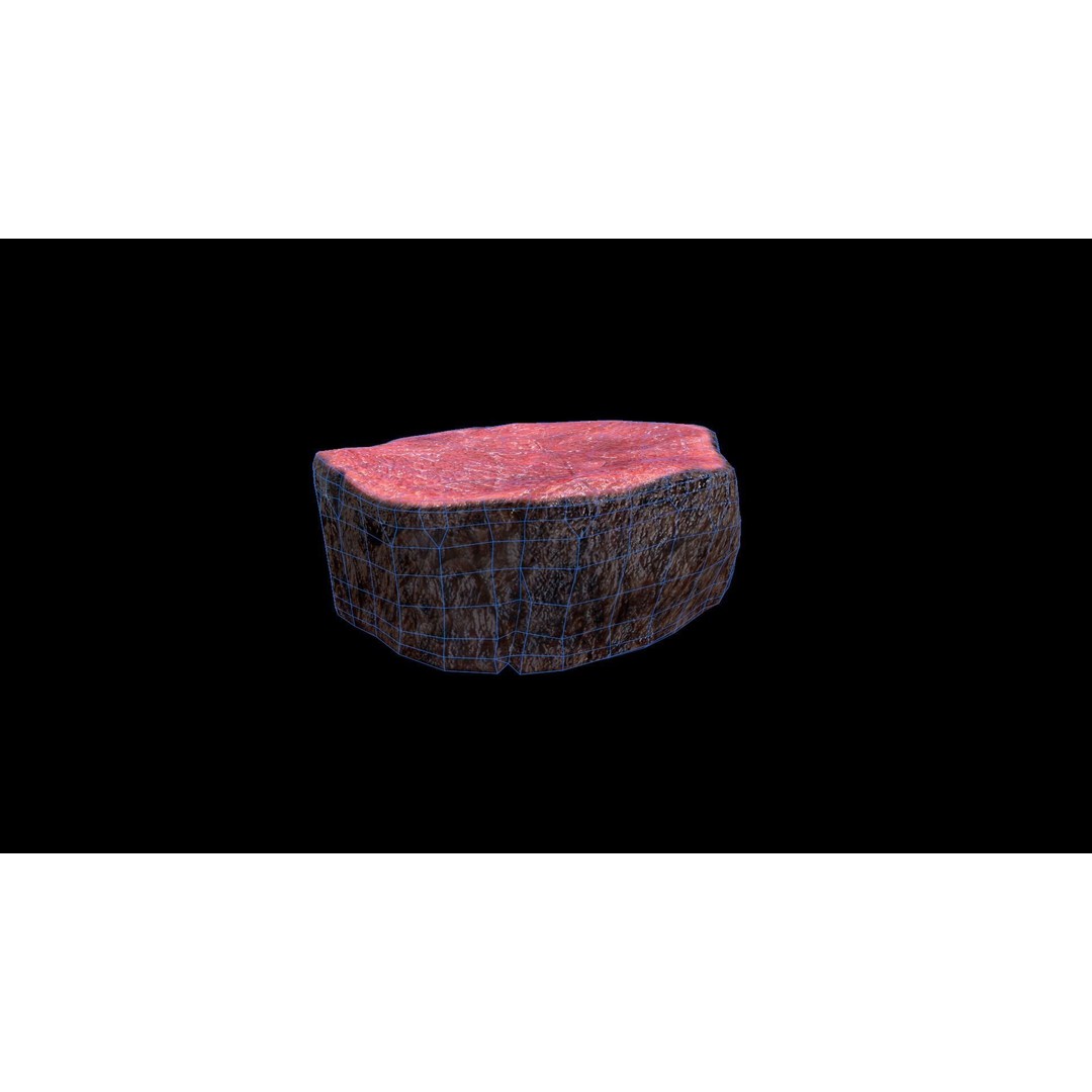 Beef Loin Medallion 3D Model – Low Poly Game Asset, FBX - View 9