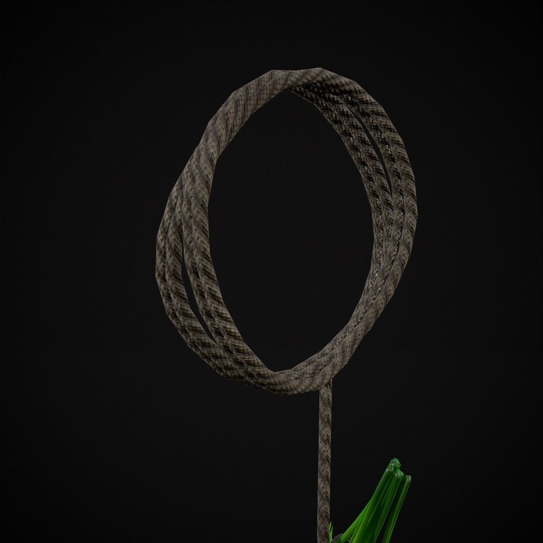 Hanging Parsley 3D Model – Low Poly PBR Vegetable Asset, FBX & OBJ - View 8